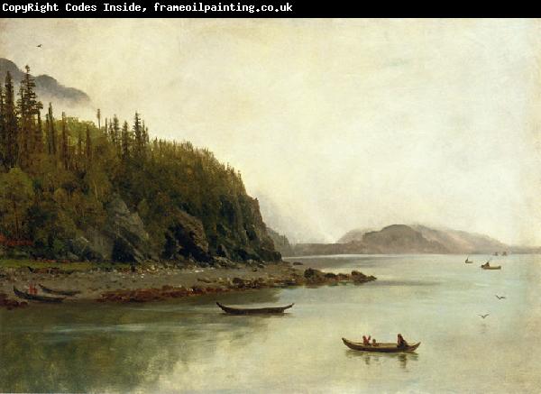 Albert Bierstadt Indians Fishing
